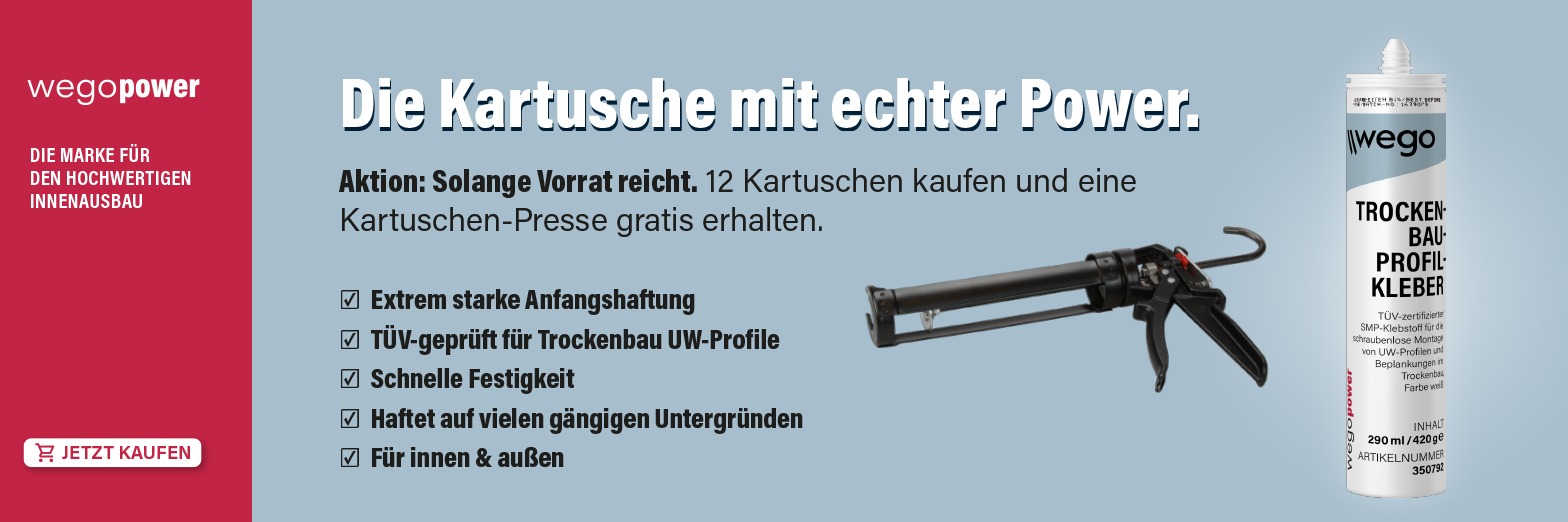 WEGO POWER TROCKENBAU-PROFILKLEBER