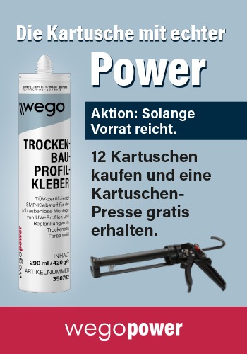 WEGO POWER TROCKENBAU-PROFILKLEBER
