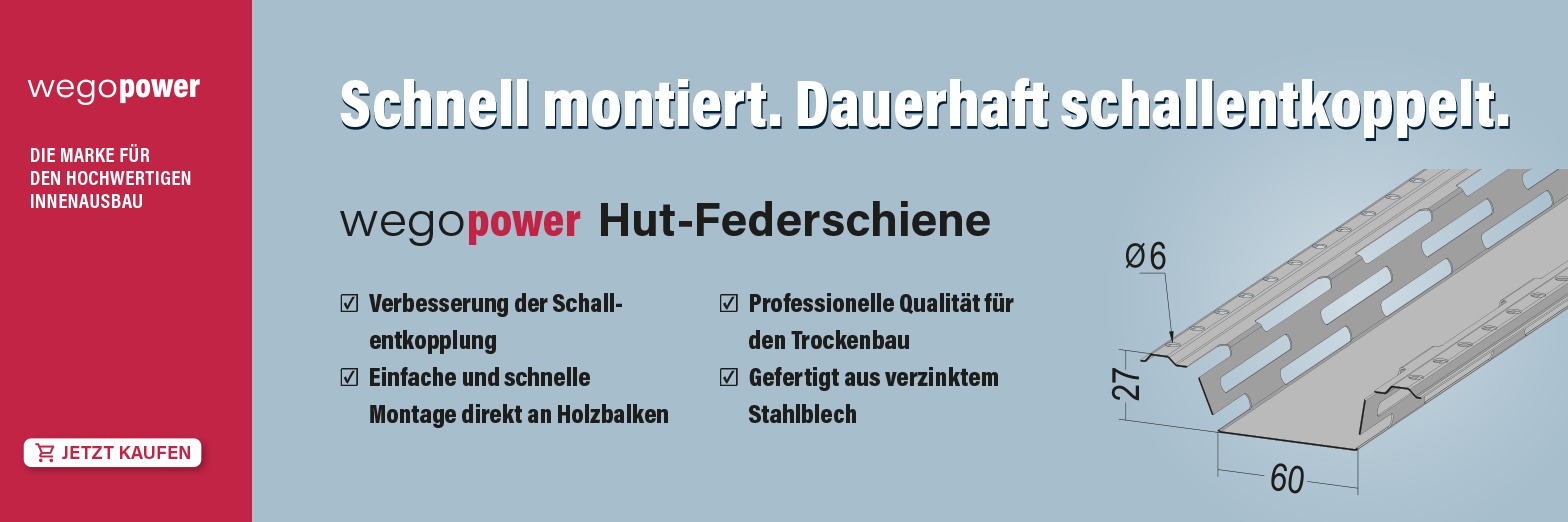 wego Power – Hut-Federschiene