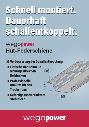 wego Power – Hut-Federschiene