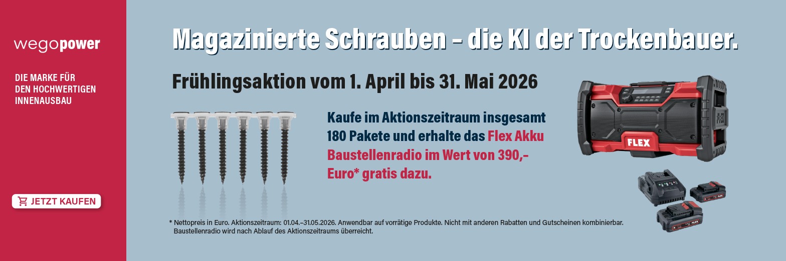 Magazinierte Schrauben – die KI der Trockenbauer